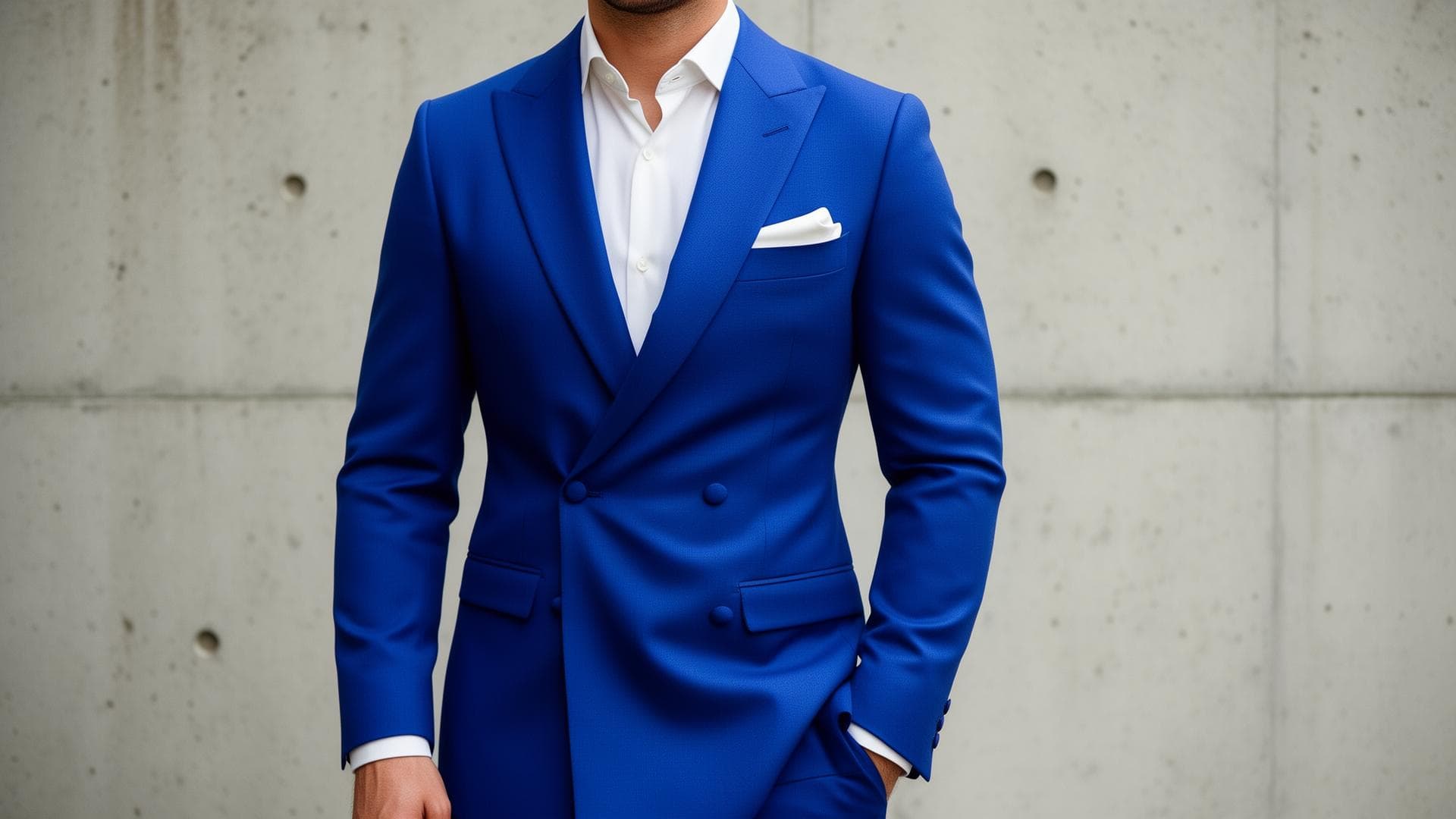 Traje azul royal — renta en Mens Puebla